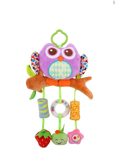 Plisana Igracka Sovasa Zvoncicima Ljubicasta