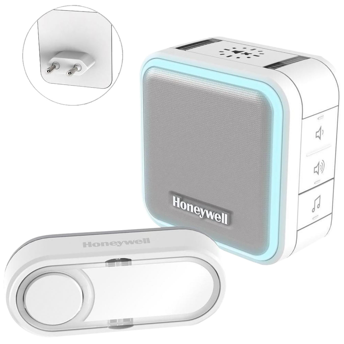 Honeywell Zvono bežično. kućno, 6 melodije, mute timer, bijela boja - DC515EP2