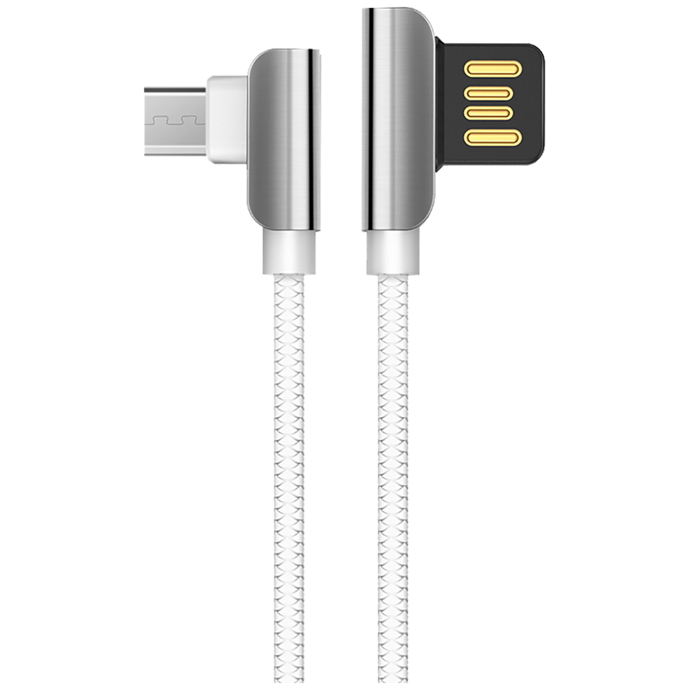 hoco. USB kabl za smartphone, micro USB, 1.2 met., 2.4 A, bijela - U42 Exquisite steel, Micro USB, WH