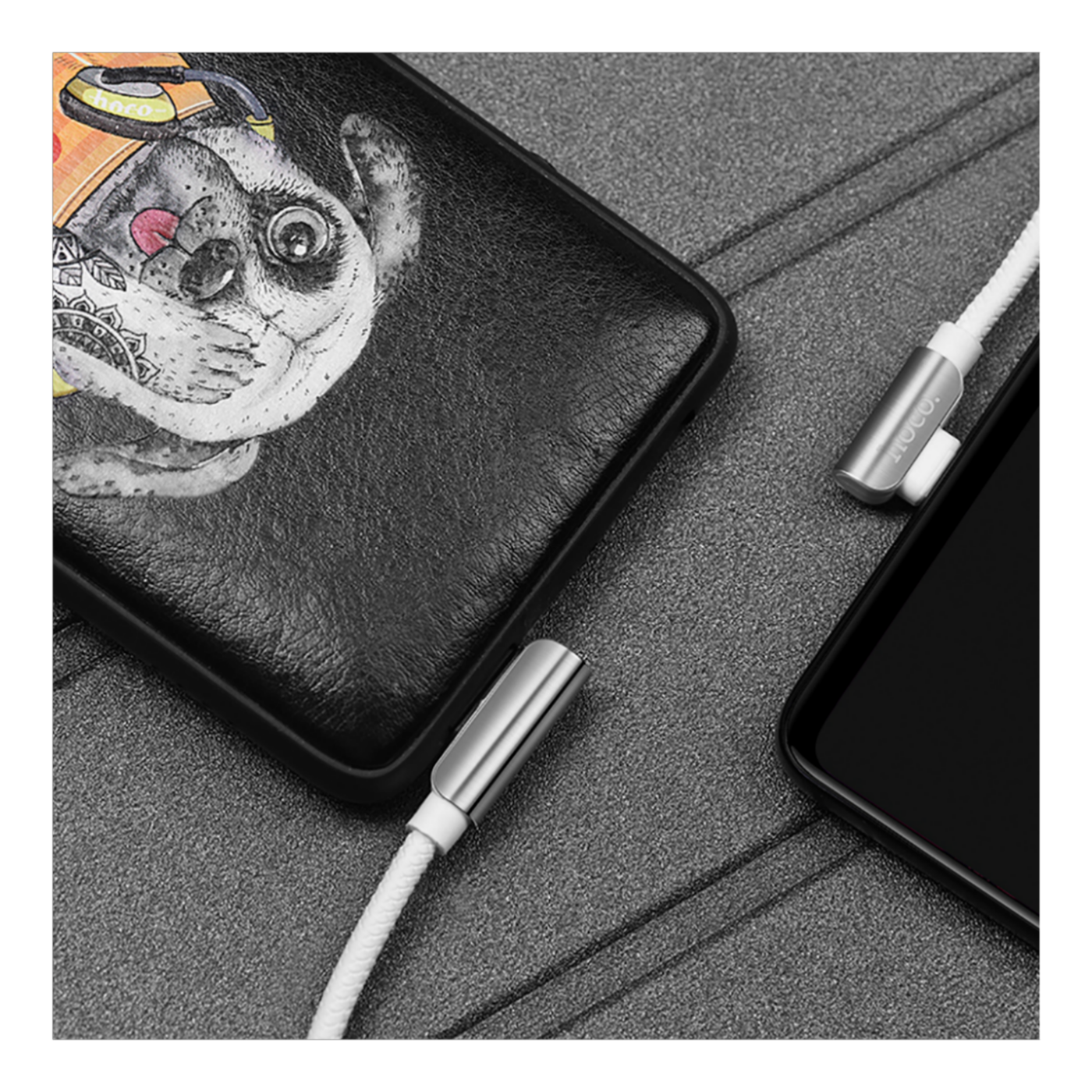 hoco. USB kabl za smartphone, micro USB, 1.2 met., 2.4 A, bijela - U42 Exquisite steel, Micro USB, WH