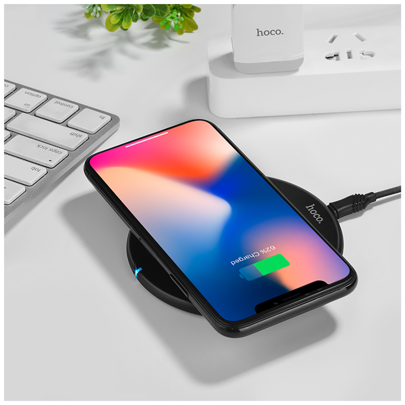 hoco. Punjač bežični, univerzalni, za smartphone, 5 W - CW9 Exalted Wireless charger