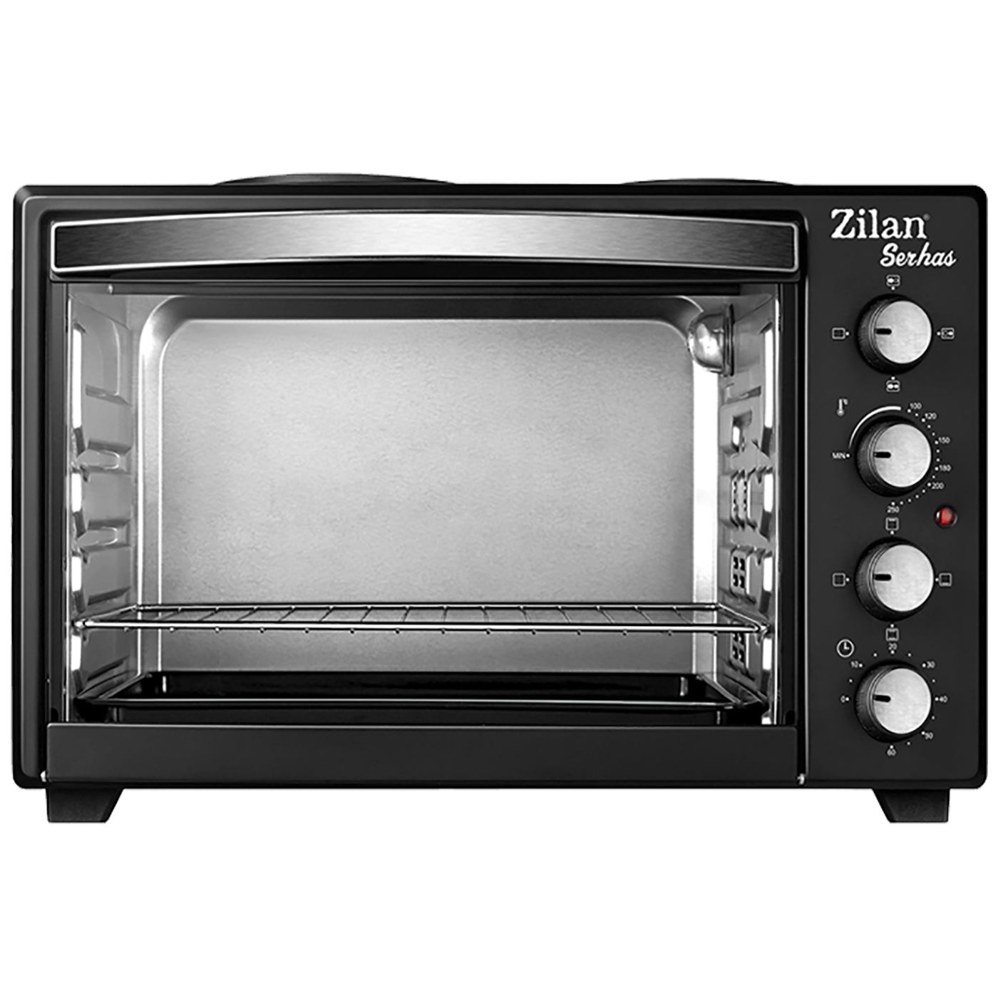 Zilan Mini pećnica, 2 grijače ploče, 45 l, 3200 W, crna - ZLN2935