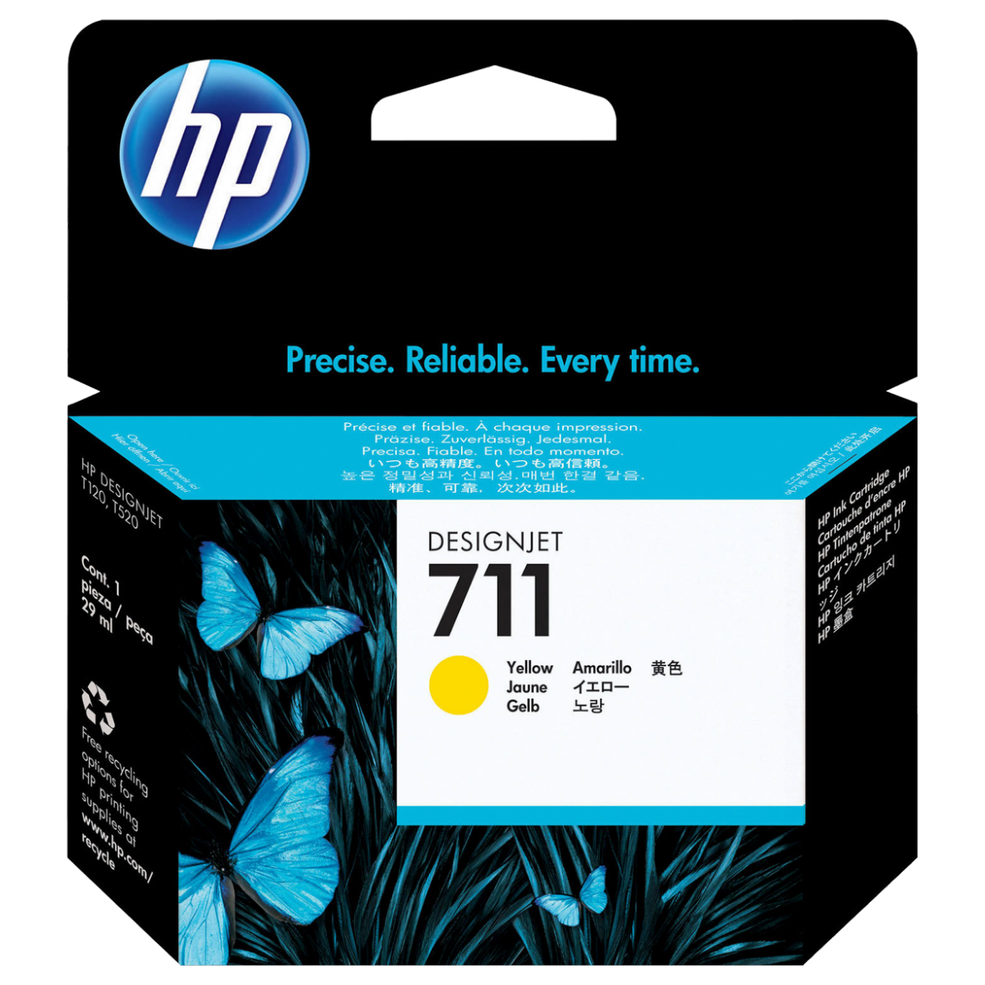 HP Tinta 711 ( CZ132A ), 29ml, yellow