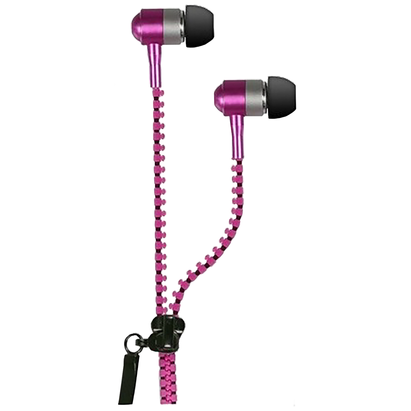 IRRADIO Slušalice, stereo sa rajfešlusom, 3.5 mm, pink - JERSEY ZIP P