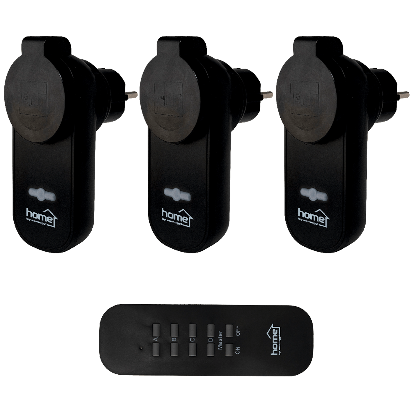 home Strujna utičnica sa daljinskim upravljačem, set 3 kom. - THO 113