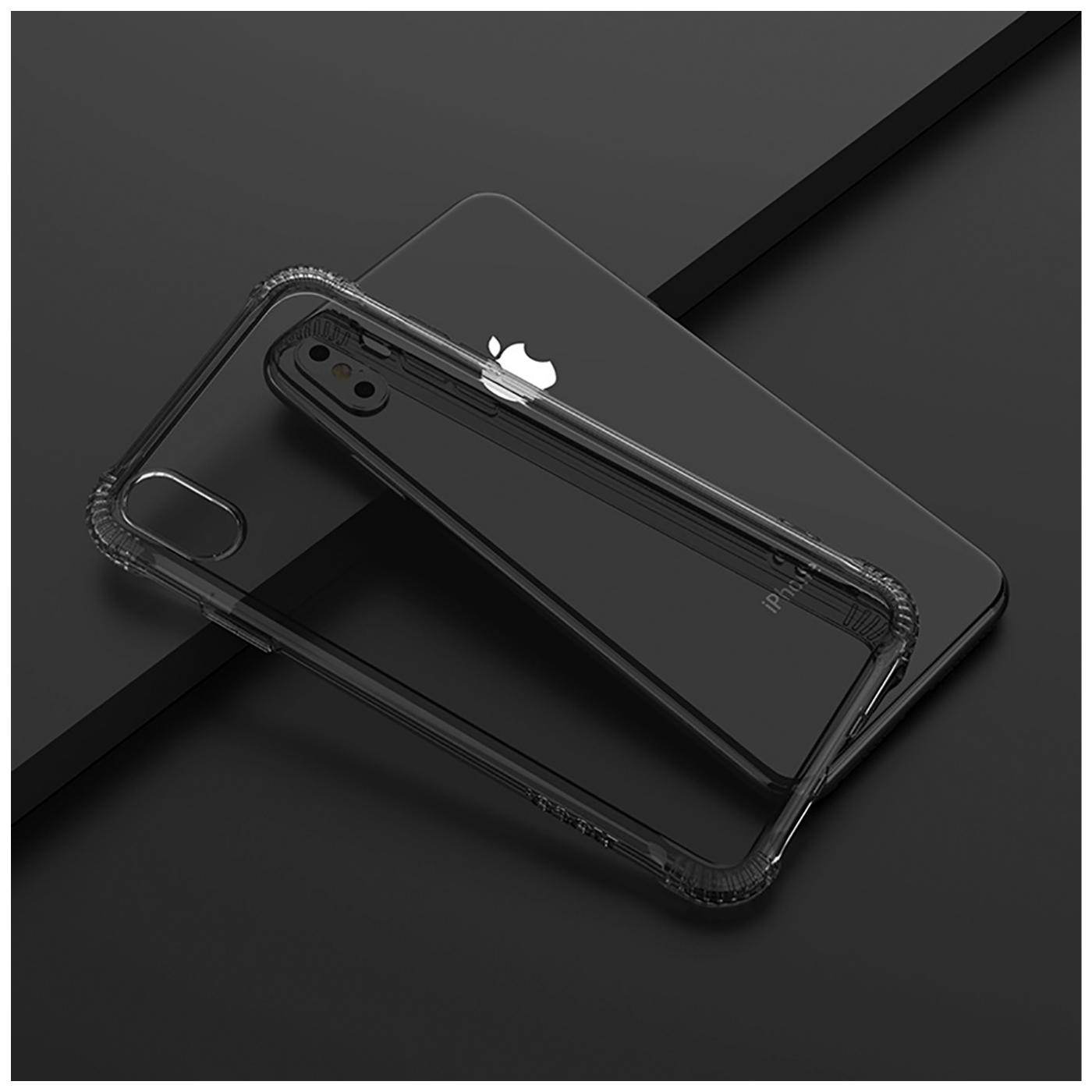 hoco. Maska za iPhone X / XS, crna - Armor series Case iPhone X/XS