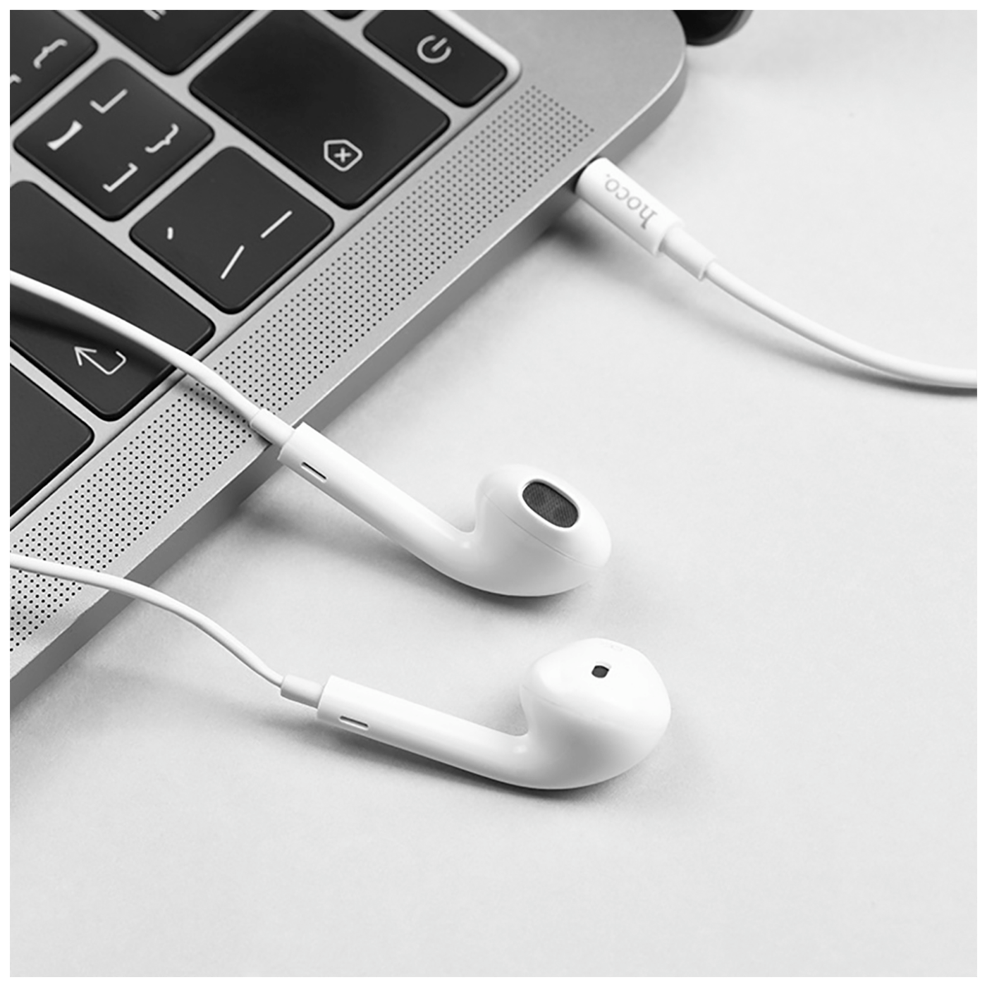 hoco. Slušalice sa mikrofonom, 3.5 mm,dužina kabela 1.2 met,bijela - M55 Memory sound White