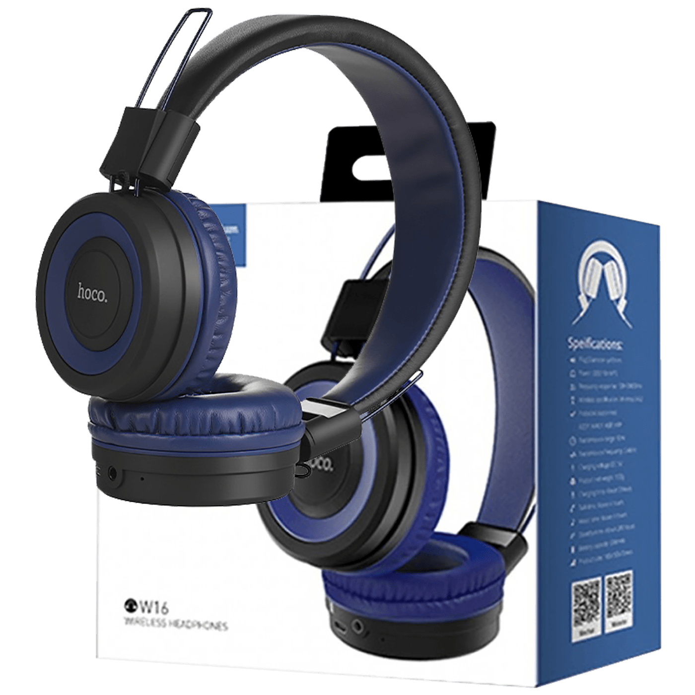 hoco. Slušalice bežične / žične, Bluetooth/ 3.5 mm, plava - W16 Cool motion Blue