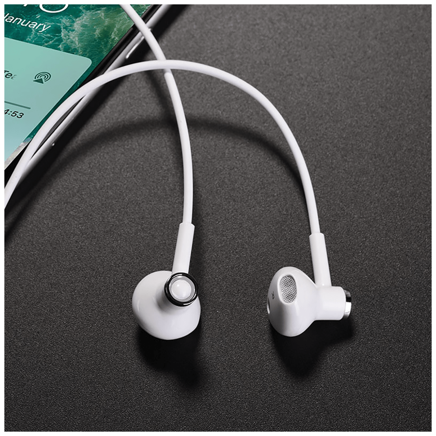 hoco. Slušalice bežična, sport, Bluetooth, 80 mAh, 3.5 h, bijela - ES21 Wonderful sports White