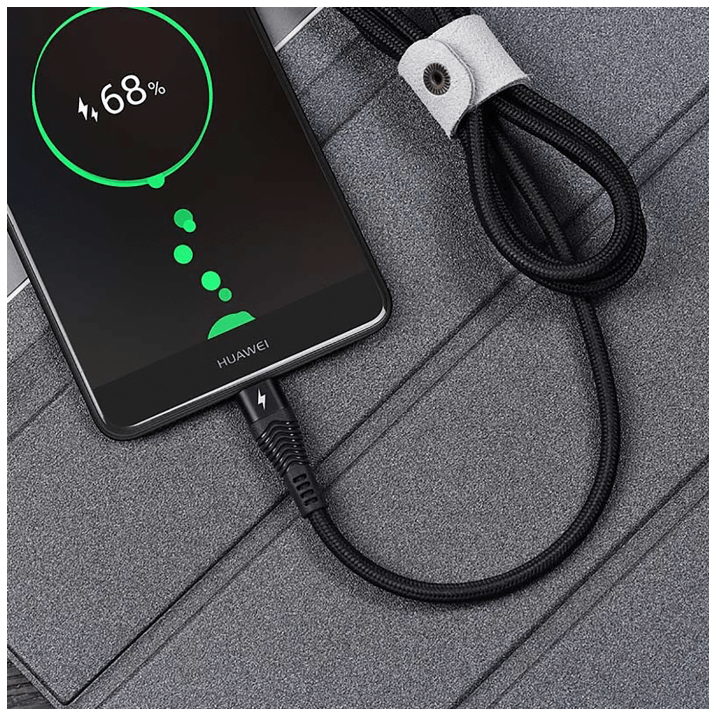 hoco. USB kabl za smartphone, USB type C, 1.2 met., 5 A, crna - U53 5A Flash