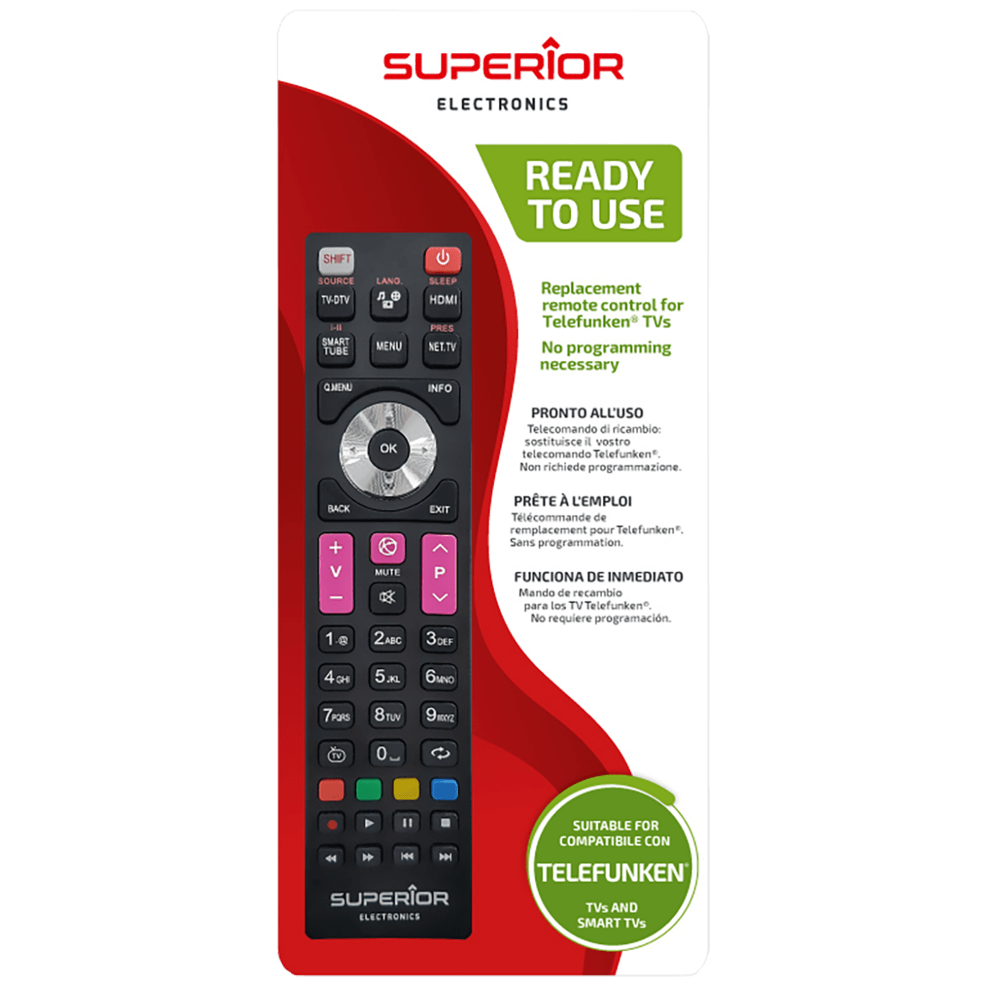 Superior Daljinski upravljač za Telefunken TV prijemnike - RC TELEFUNKEN