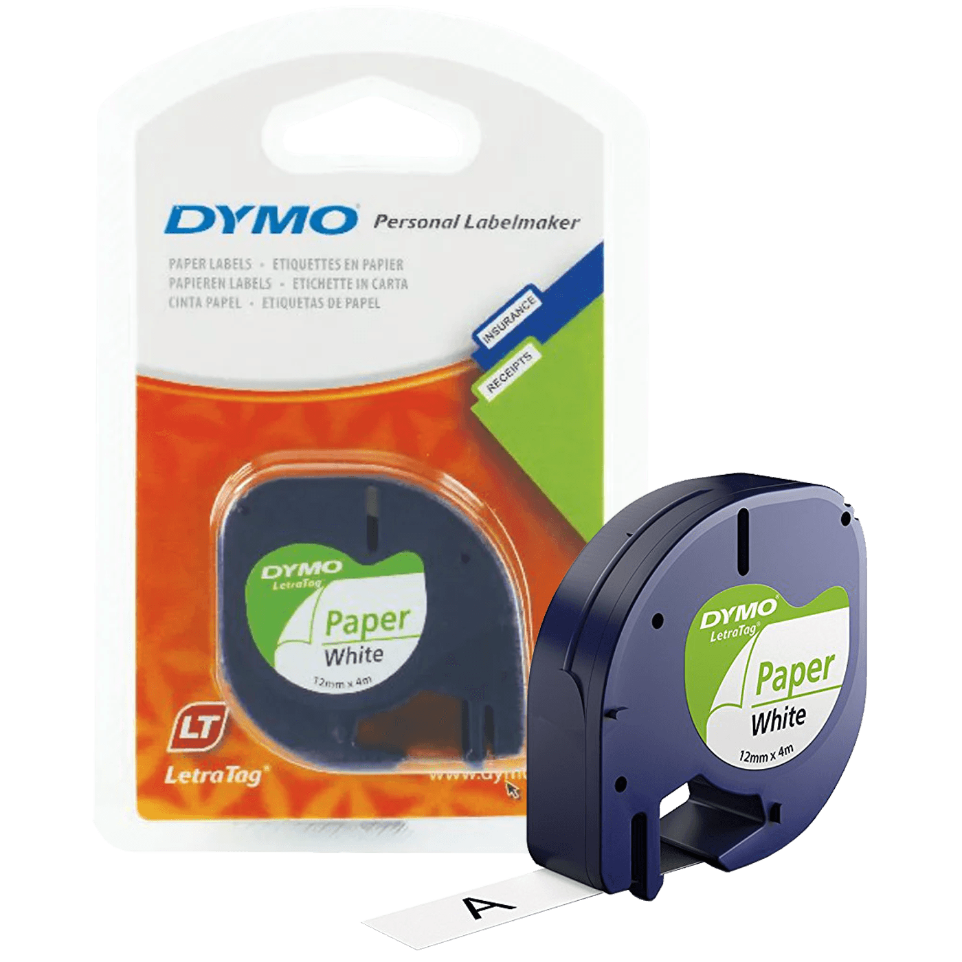 Dymo Kaseta s trakom za LetraTag, 4 met., 12 mm, bijela - S0721510