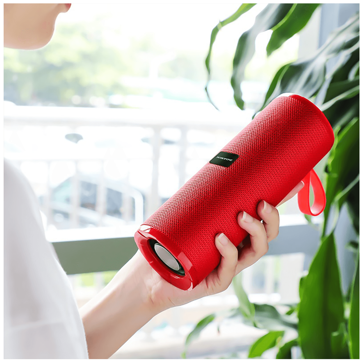 Borofone Zvučnik bežični, Bluetooth, 1200 mAh, 3 h, crvena - BR1 Beyond Red