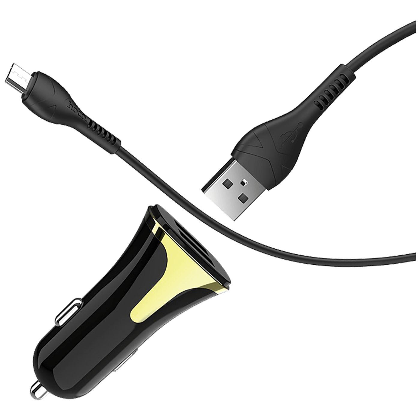 hoco. Auto punjač sa microUSB kabelom, QC, 2 x USB, 3.1 A - Z31 Universe double port, microUSB