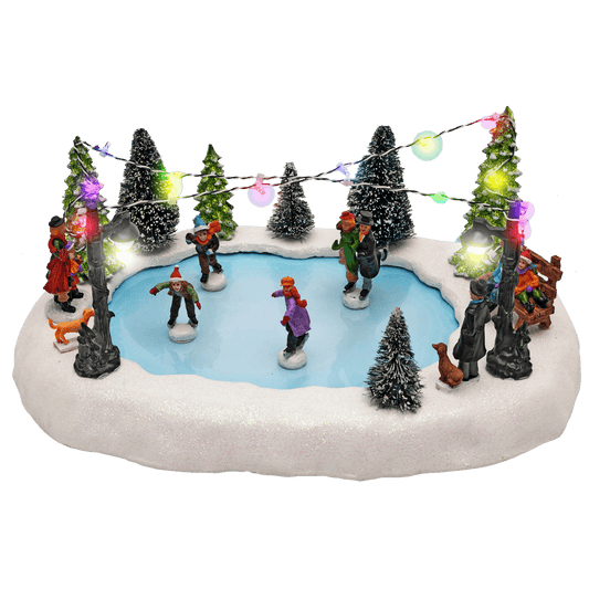 home Dekorativna LED rasvjeta, osvjetljeno klizalište sa djecom - DRM 9