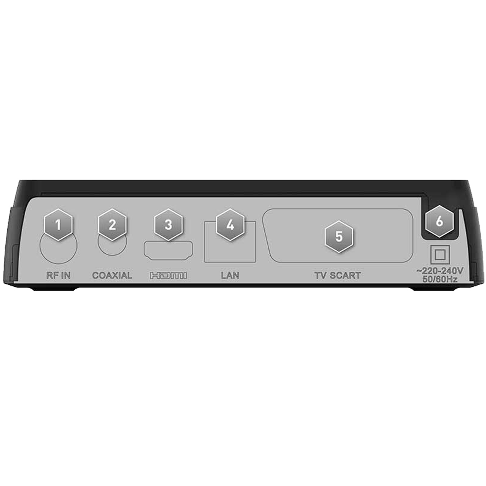 TELE System Prijemnik zemaljski, DVB-T2, H.265 / 10 bit, SCART - TS6809 T2 HEVC