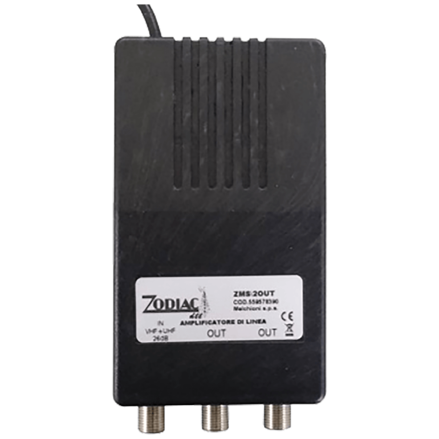 ZODIAC Pojačalo antensko, 1 ulaz 2 izlaza, 20/20dB - ZMS /2OUT