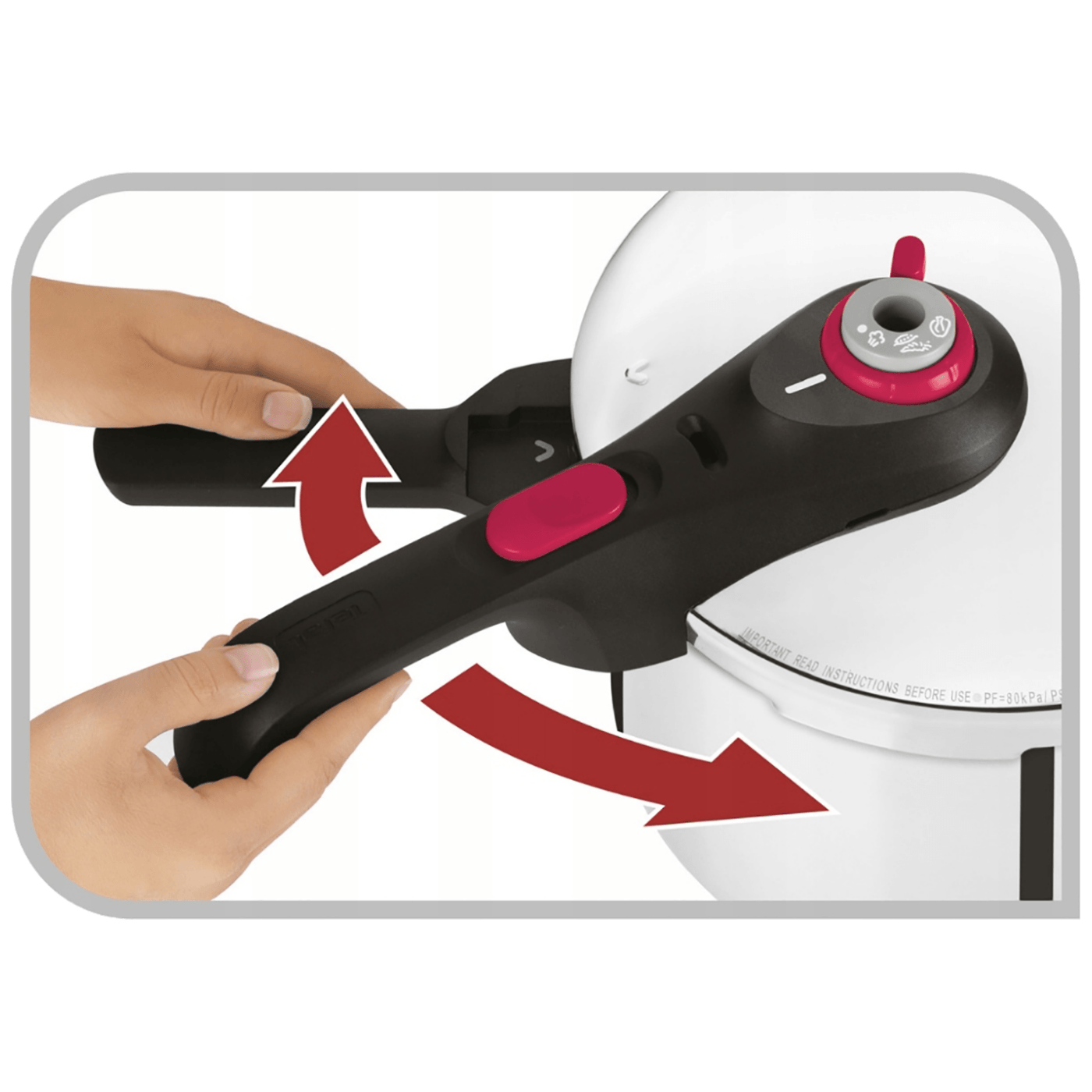 Tefal Ekspres lonac, zapremina 6 lit., 5 sigurnosnih sistema - P2530750