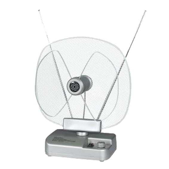 Falcom Antena sobna sa pojačalom, UHF/VHF, srebrna - ANT-204S