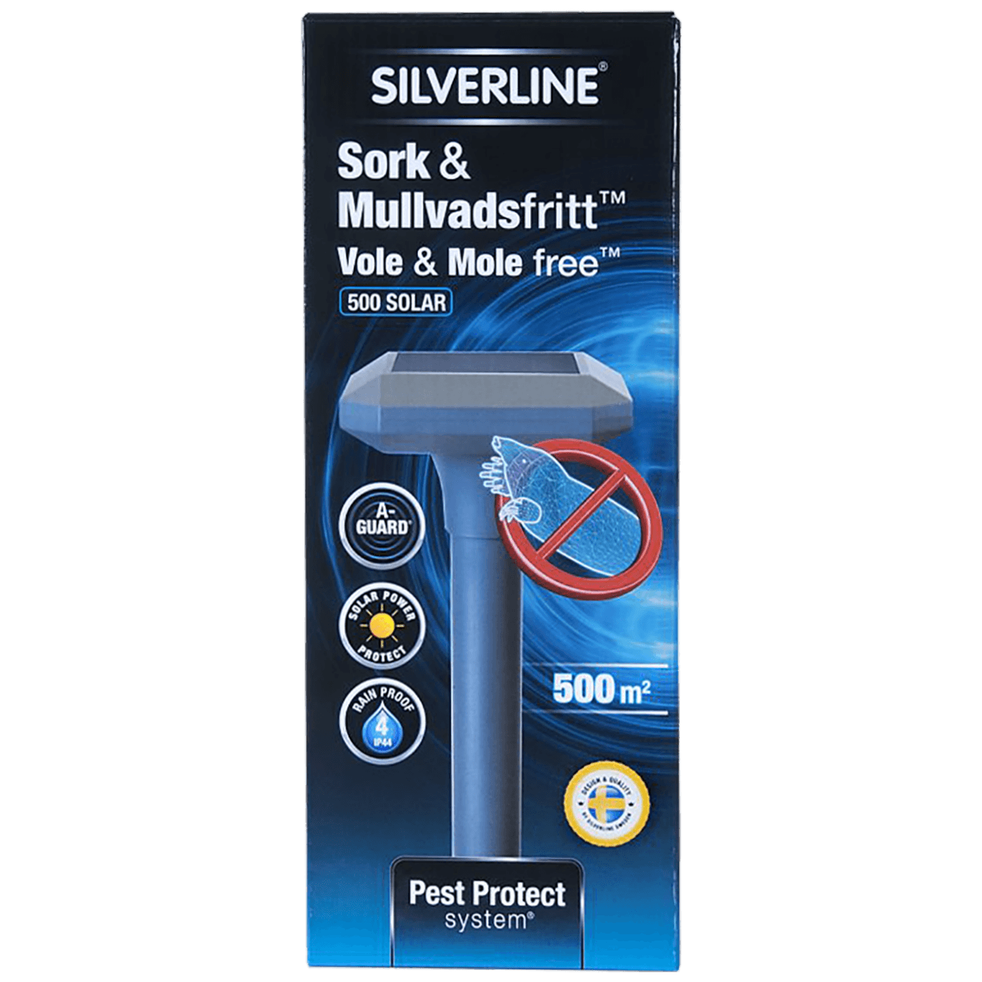 Silverline Ultrazvučni rastjerivač krtica, solarni, efikasan do 500 m² - IN 25134