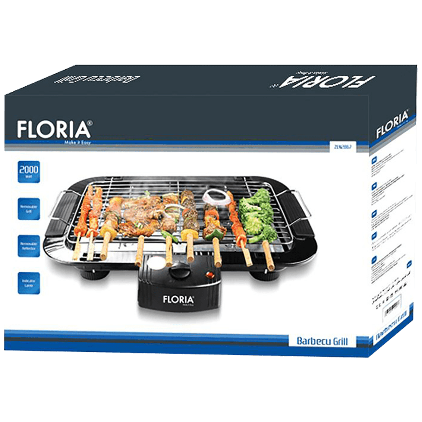 Floria Grill / Roštilj , električni, 2000 W - ZLN2867