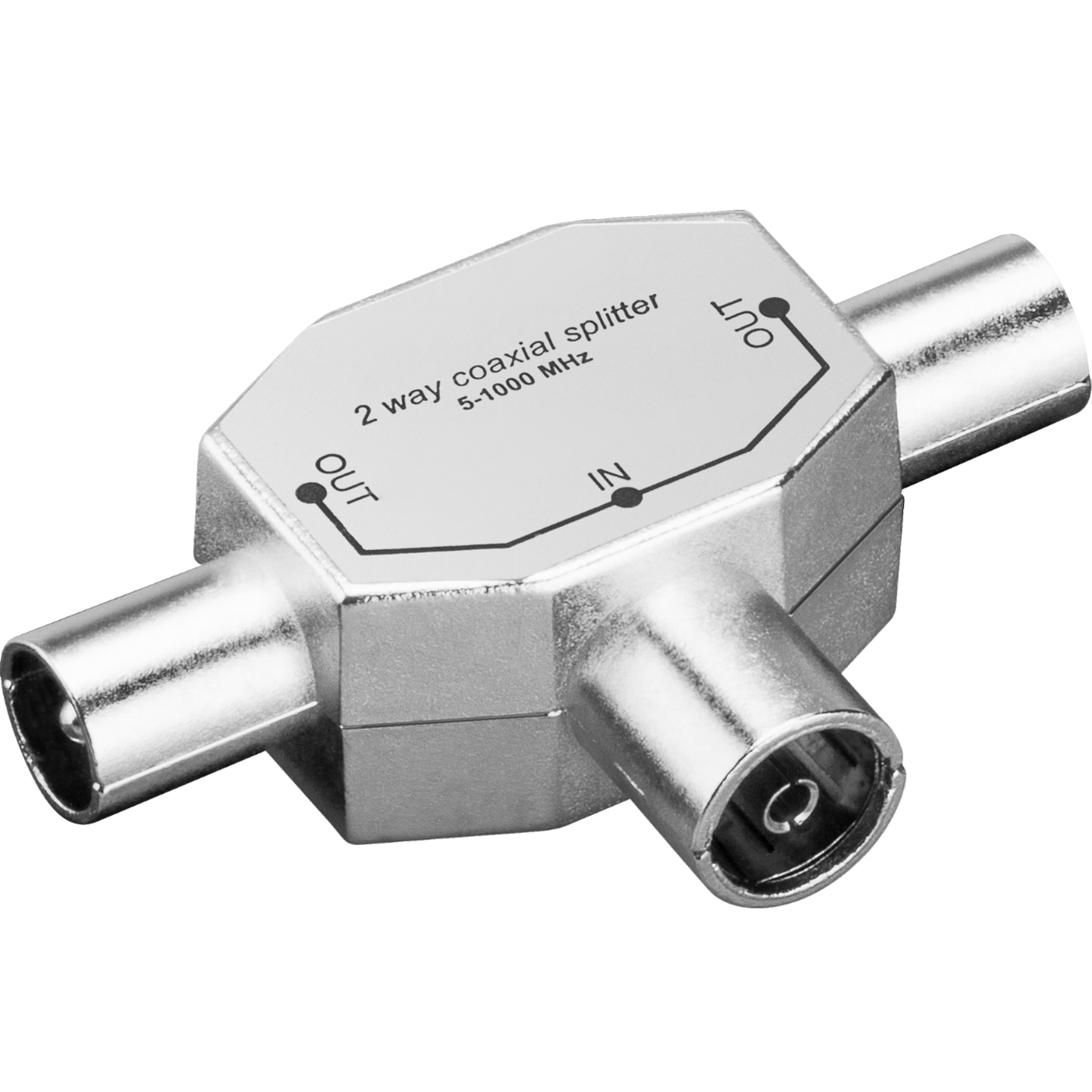 ZED electronic Antenski razdjelnik 1 ženski na 2 muška - RF-Z2M
