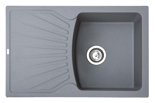 Metalac X Granit-sudoper Quadro PLUS fi 90 sa sifonom, graffit