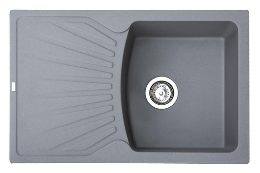 Metalac X Granit-sudoper Quadro PLUS 2 D fi 90  sa sifonom, graffit