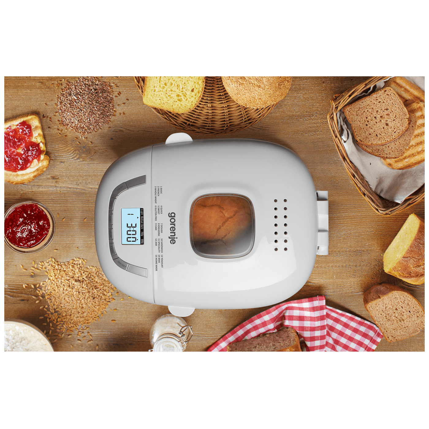 Gorenje Pekač hljeba, 550W, 15 programa, LCD display - BM910WII