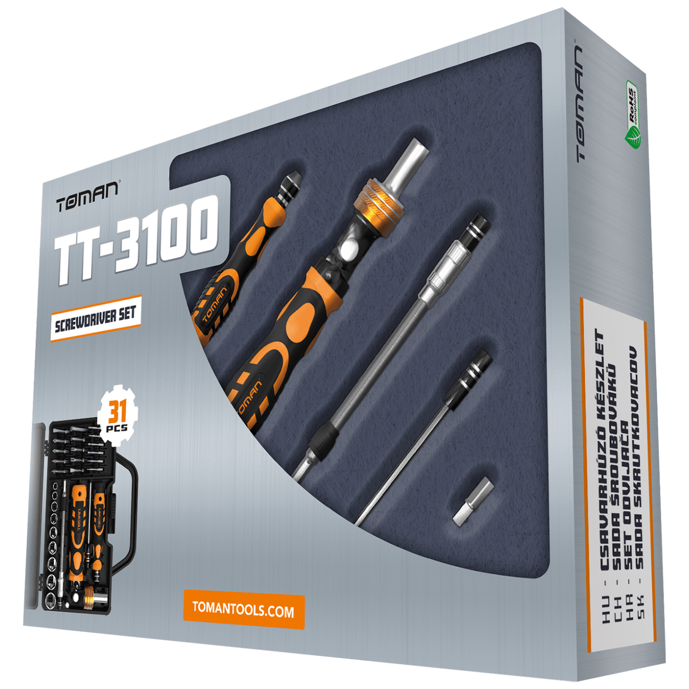 Toman Set alata, za precizne popravke, 31 kom - TT-3100