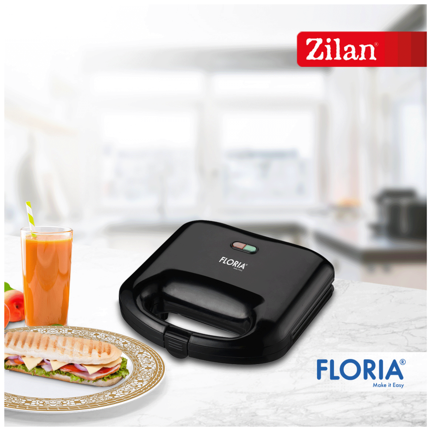 Floria Toster, LED indikator, 750 W - ZLN4304