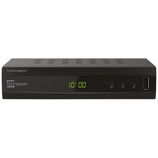 TELE System Prijemnik zemaljski, DVB-T/T2, H.265/HEVC, HDMI,Scart - TS Unico