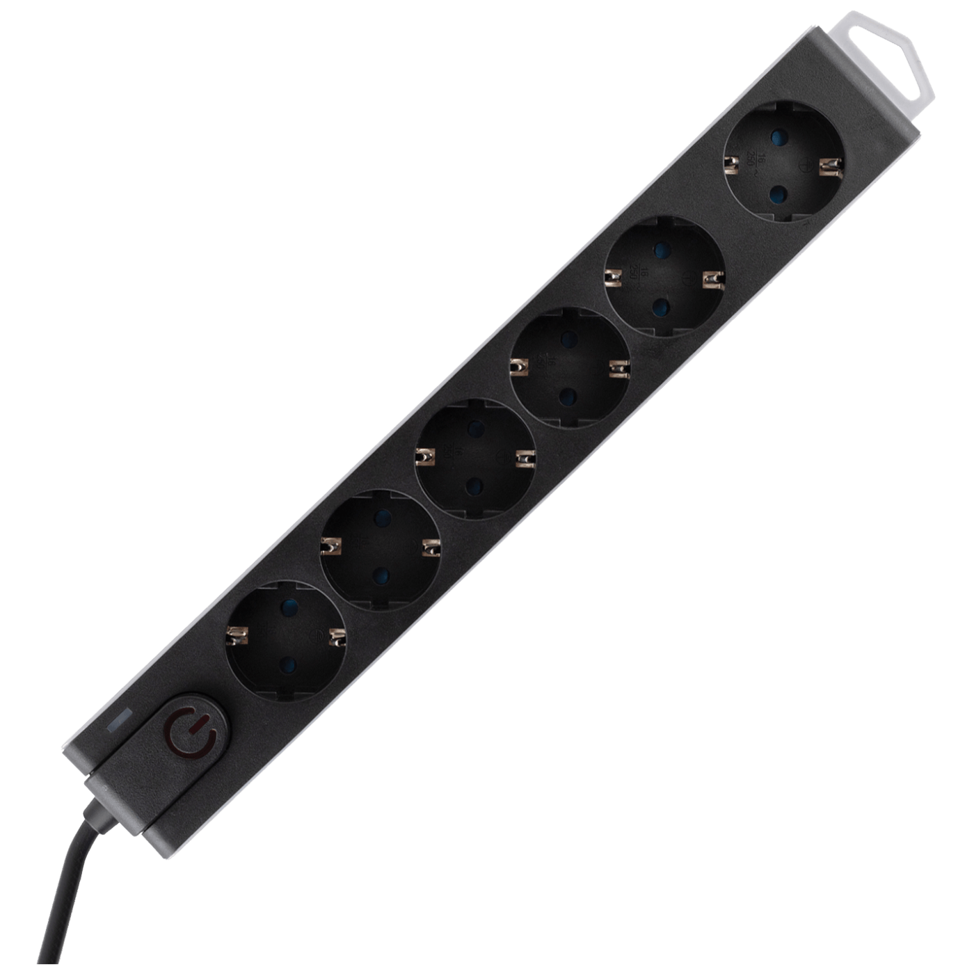 home Produžni kabl sa zaštitom, 6 utičnica, 1.5 mm², 3 met - NVT 6K-3/BK