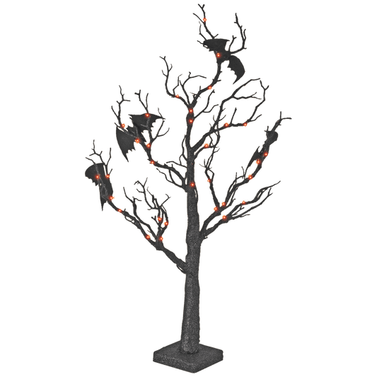 home Dekorativna LED rasvjeta, stablo za Halloween sa šišmišima - HTT 40