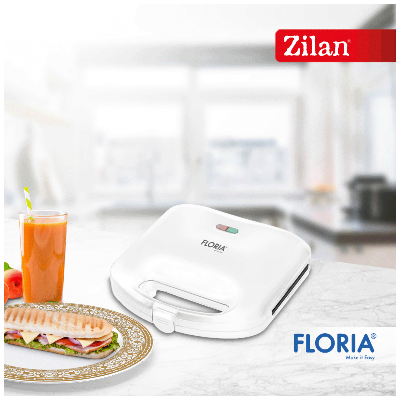 Floria Toster, LED indikator, 750 W - ZLN0830