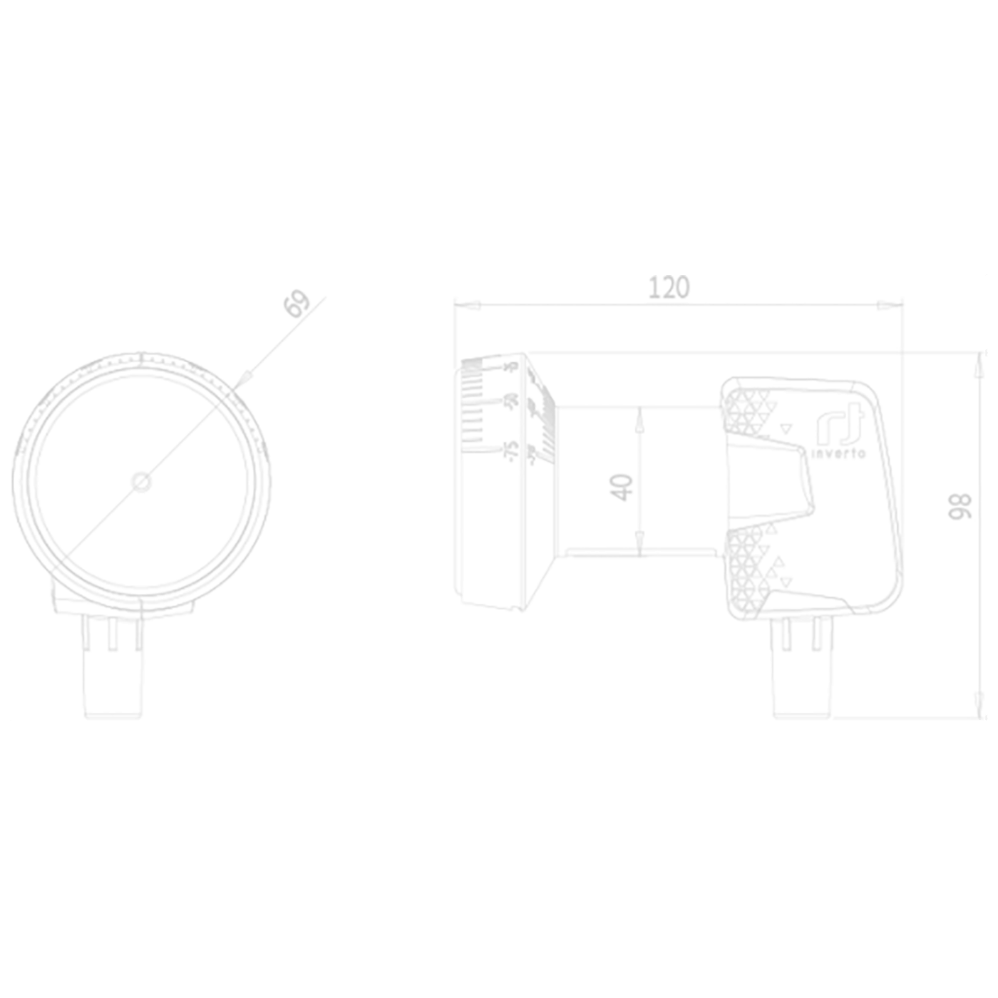Inverto LNB Single, šum 0,3dB, Home Pro, DVB-S2 ( HD - UHD ) - IDLH-SNL410-HMPRO-OPN