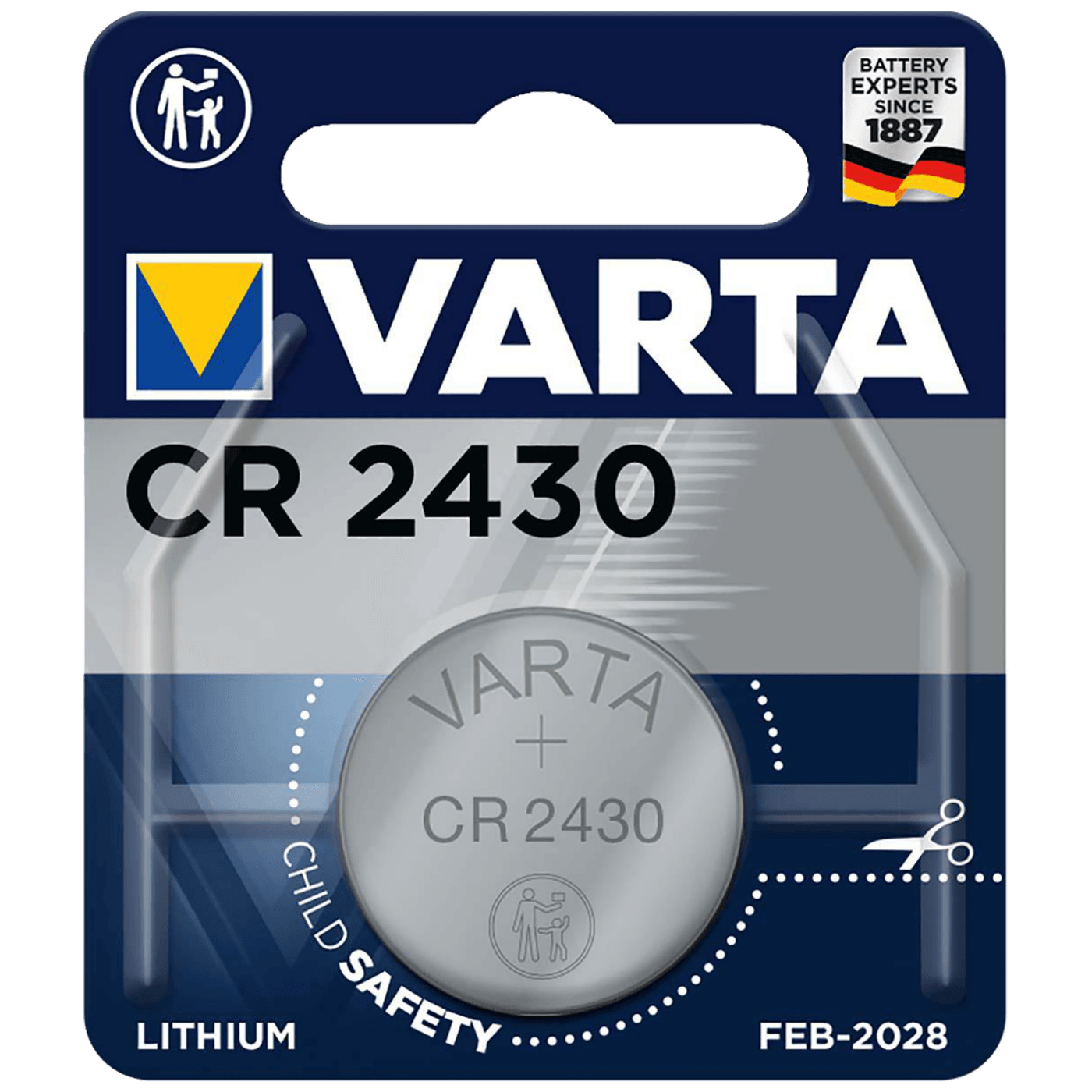 Varta Baterija litijska, CR2430, 3 V, dugmasta, blister 1 kom