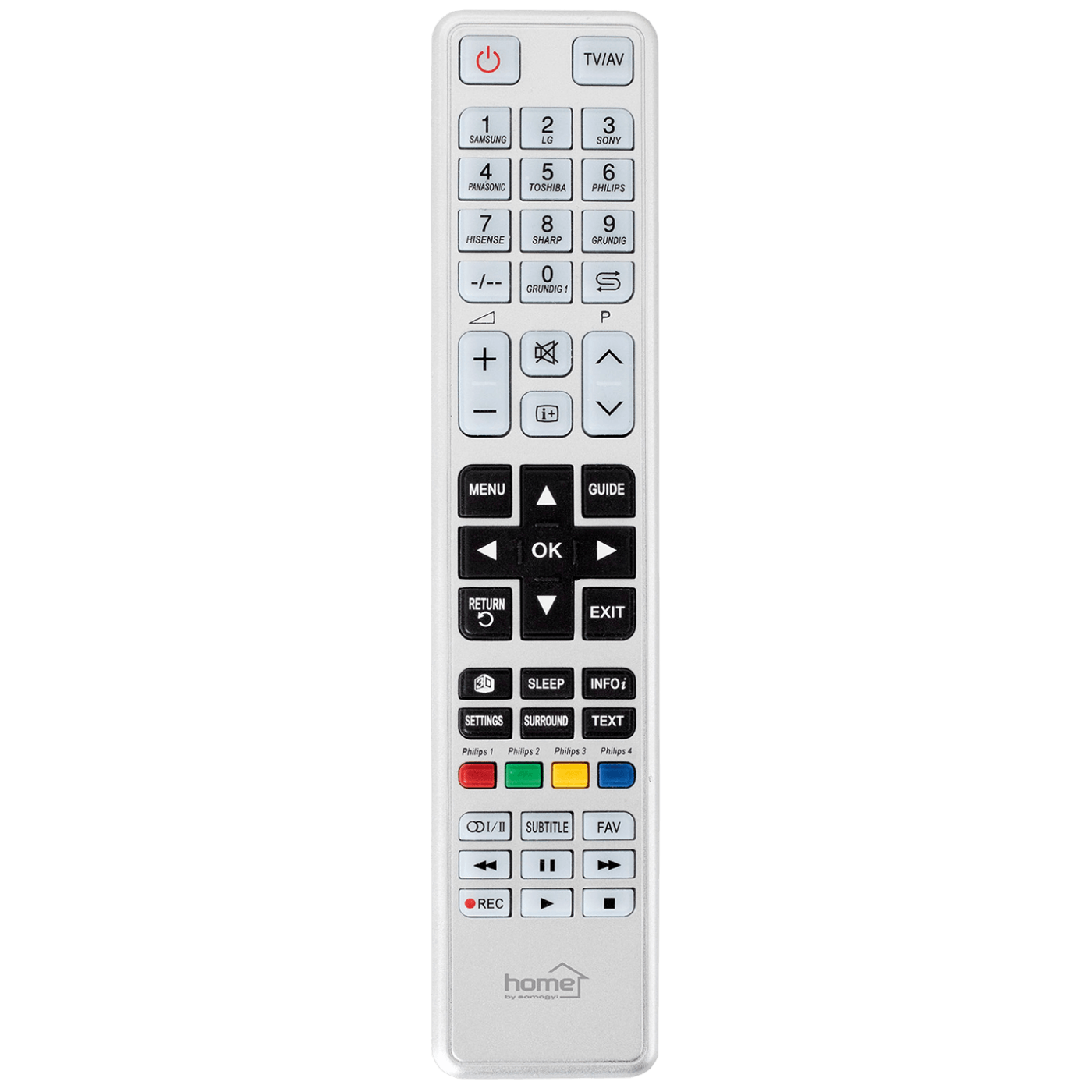 home Daljinski upravljač, univerzalni, 9 brandova - URC ALL