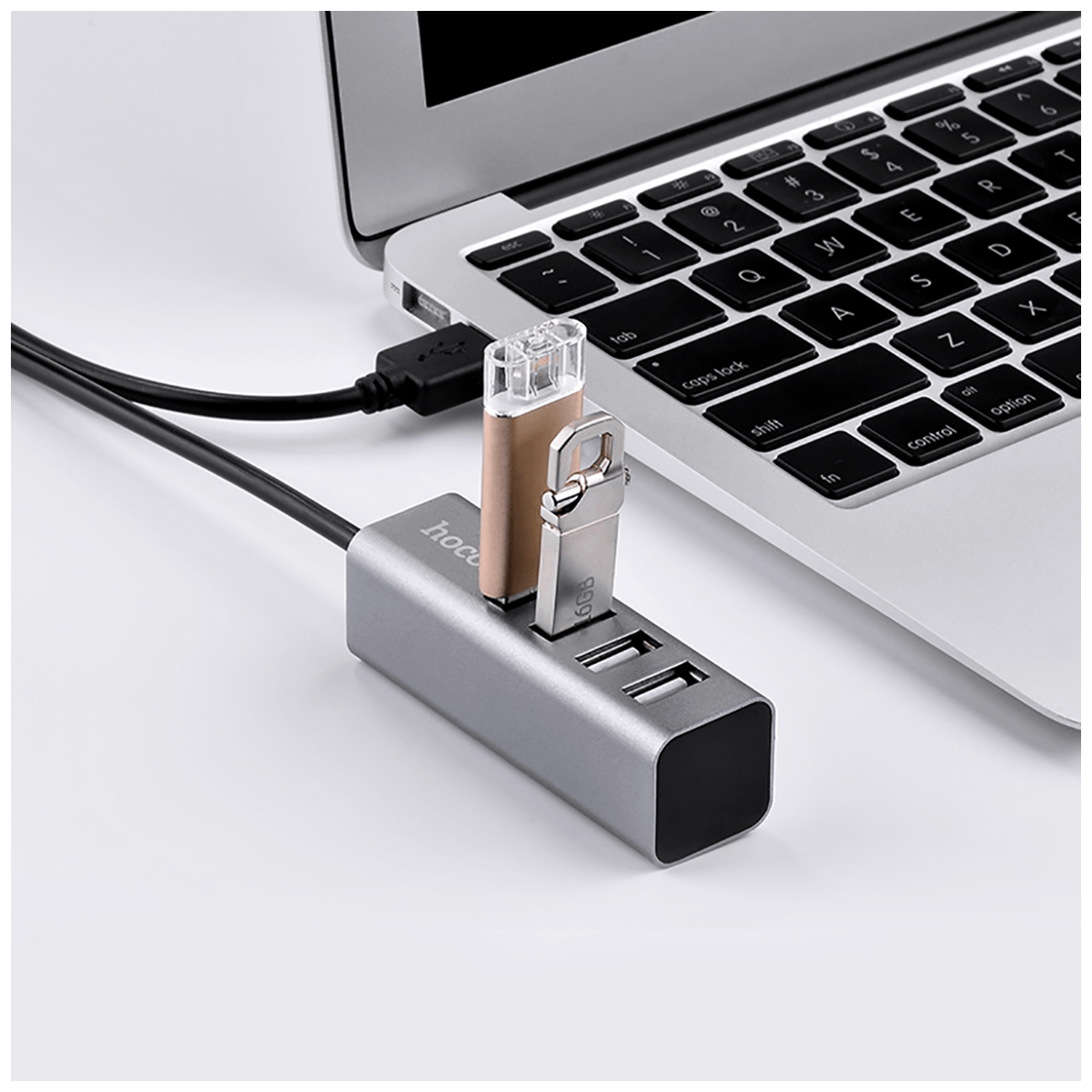 hoco. Konverter HUB USB 2.0 to 4 x USB2.0 - HB1