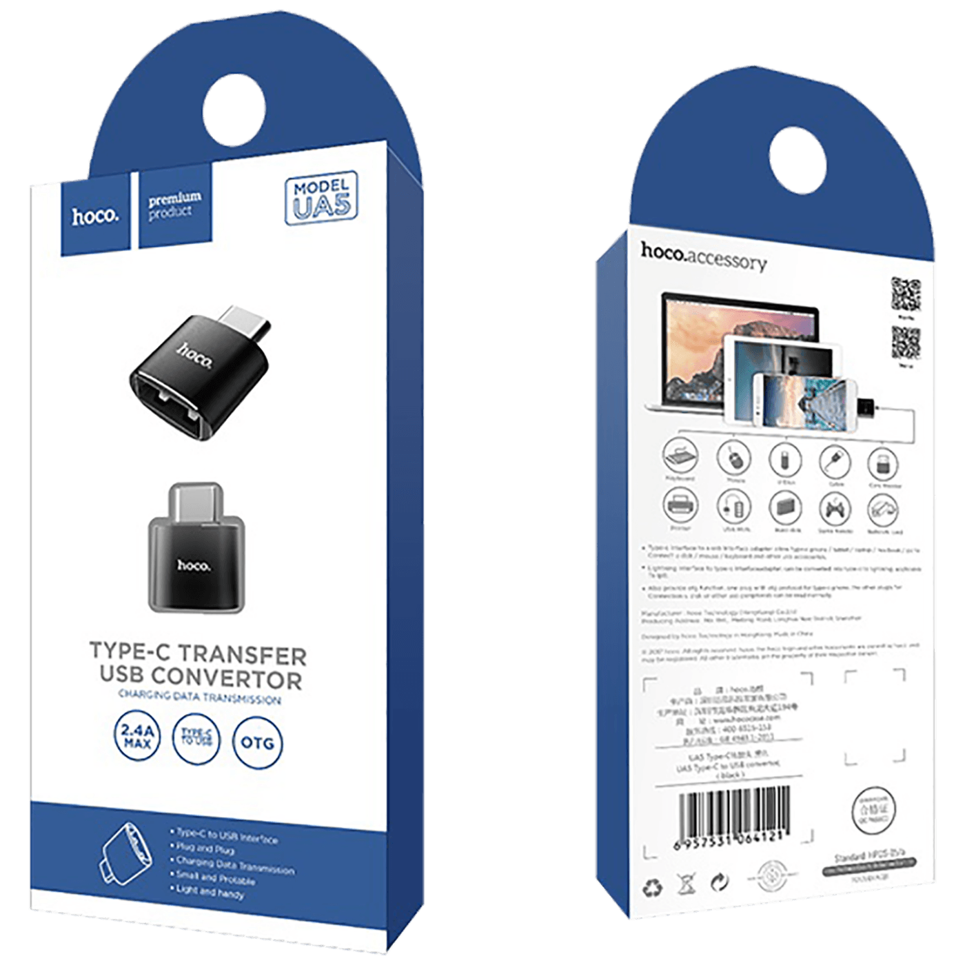 hoco. Adapter USB type C na USB-A - UA5