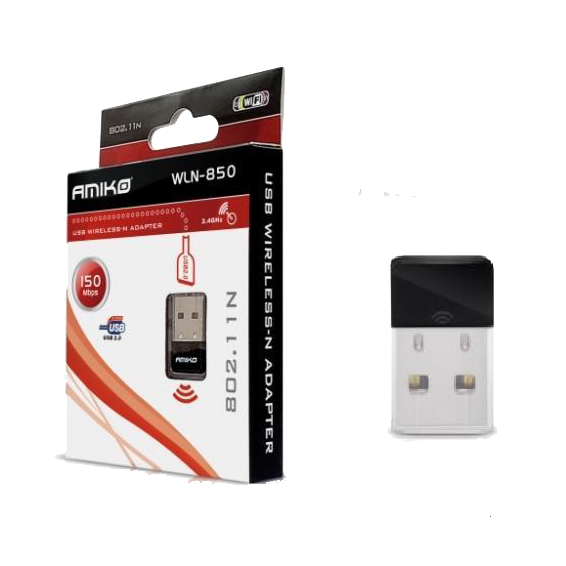 Amiko Wi-Fi mrežna kartica, USB, 2.4 GHz, 150 Mbps - WLN-850