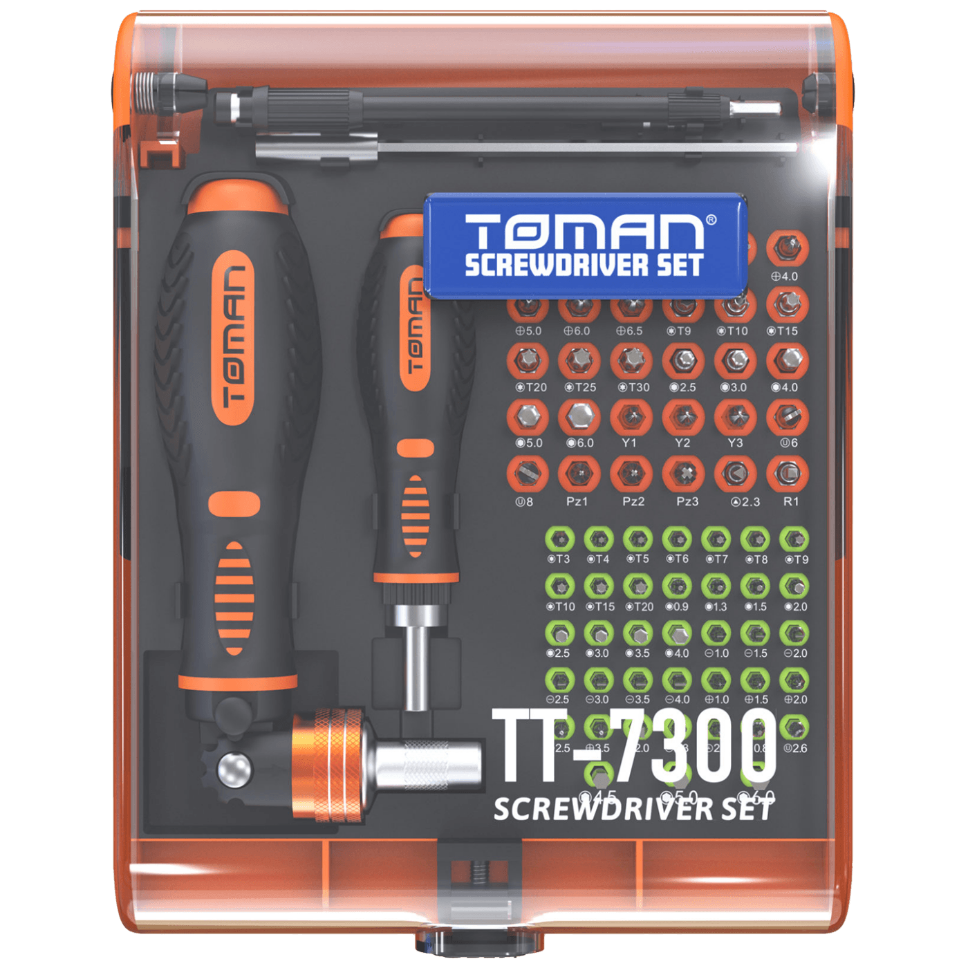 Toman Set alata, precizni odvijači, 73 kom - TT-7300
