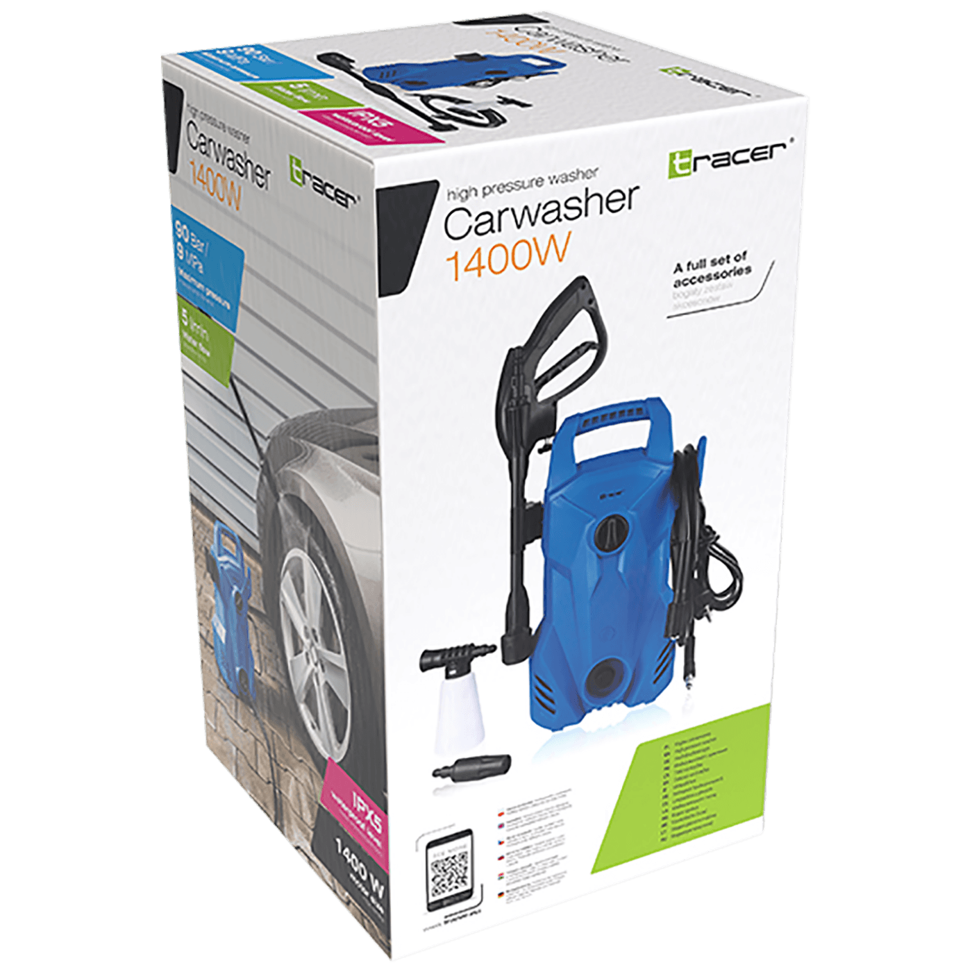 Tracer Visokotlačni perač, 1400W - CARWASHER 1400W