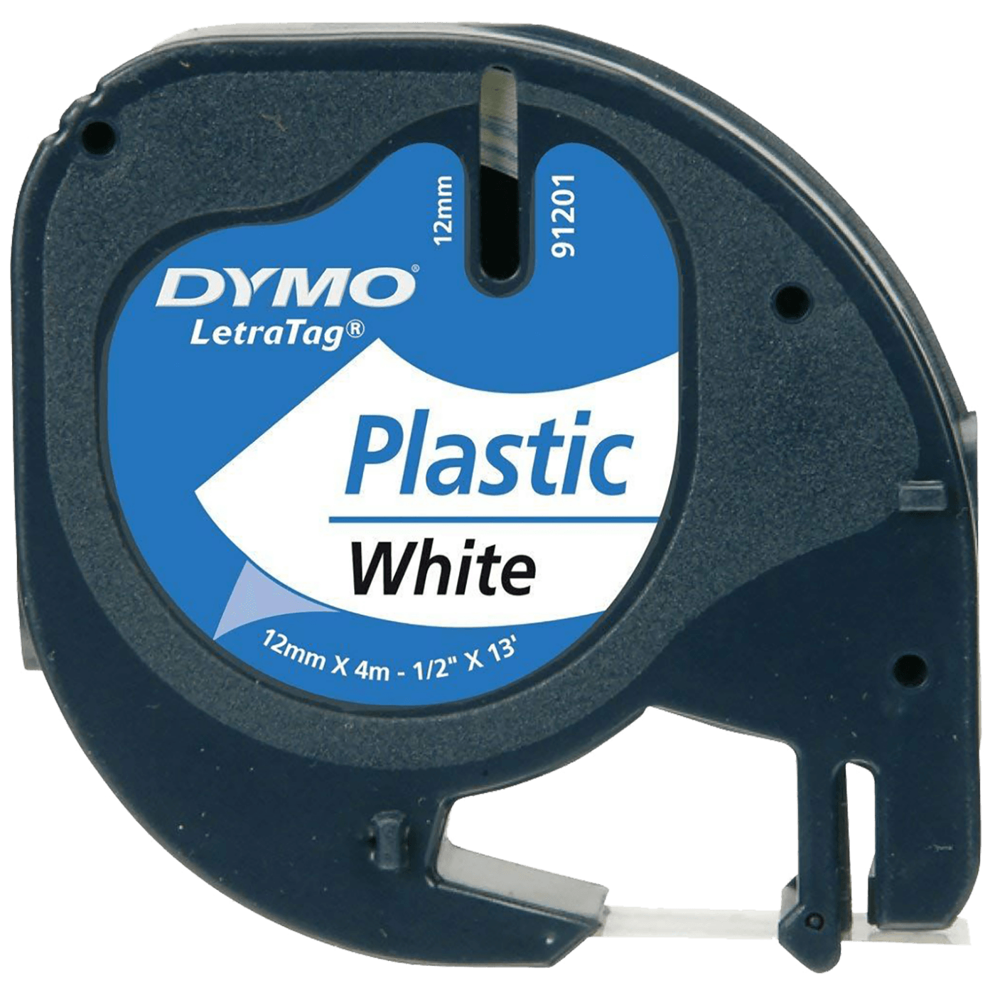 Dymo Kaseta s trakom za LetraTag, 4 met., 12 mm, plastic bijela - S0721660
