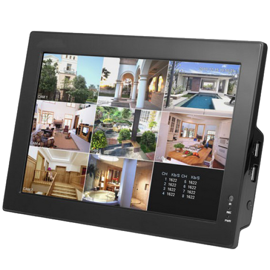 Eule LCD 19" + DVR 8-kanalni mrežni snimač za video nadzor - DVR-V8LCD