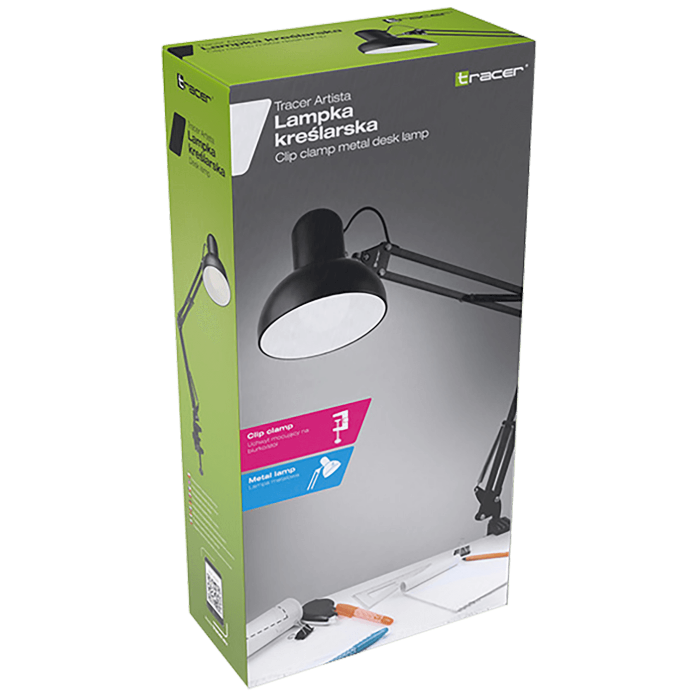 Tracer Lampa,stolna, E27 grlo, max. 40 W - CLIP CLAMP DESK LAMP ARTISTA