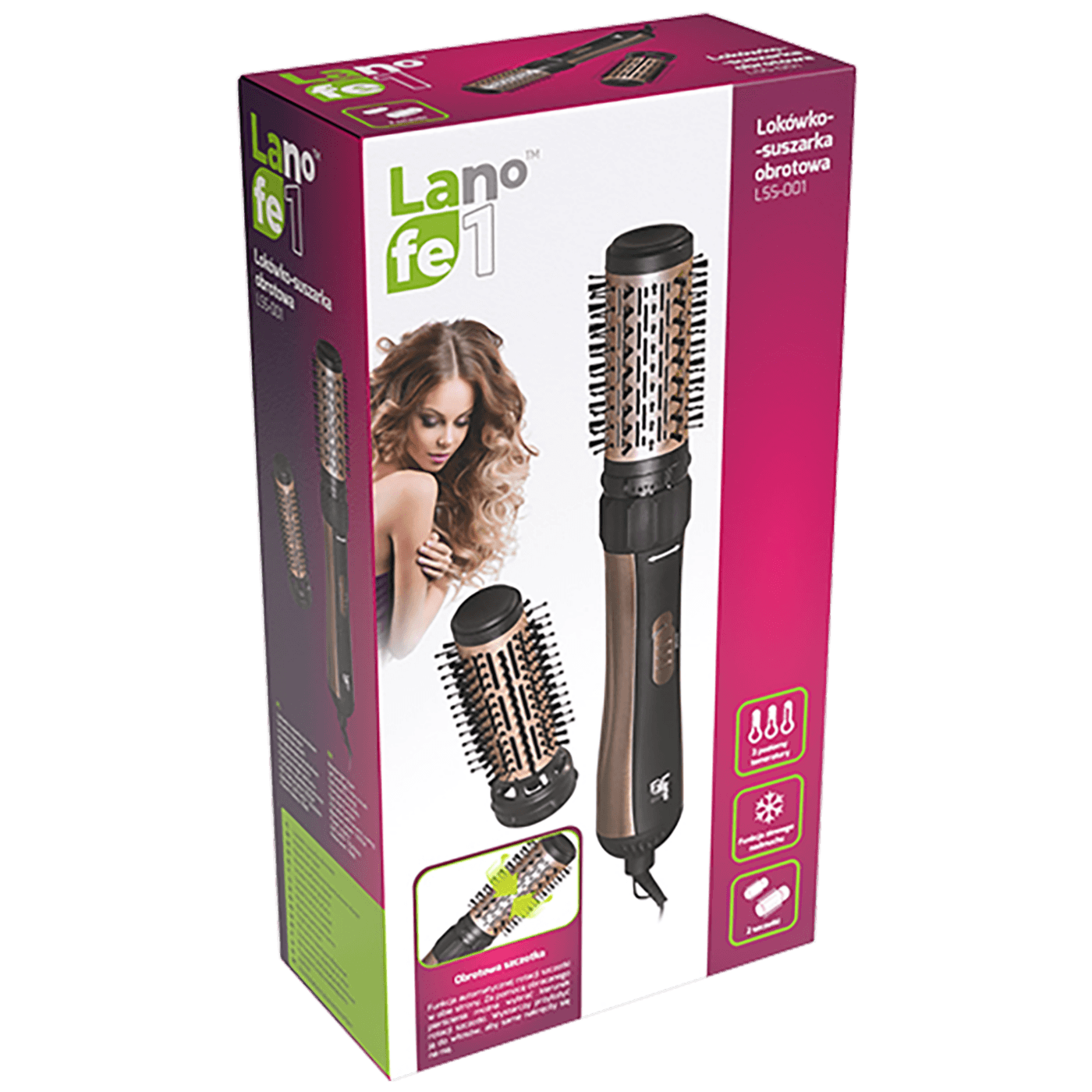 Lafe Rotirajuća četka za kosu, 1000W - LSS001