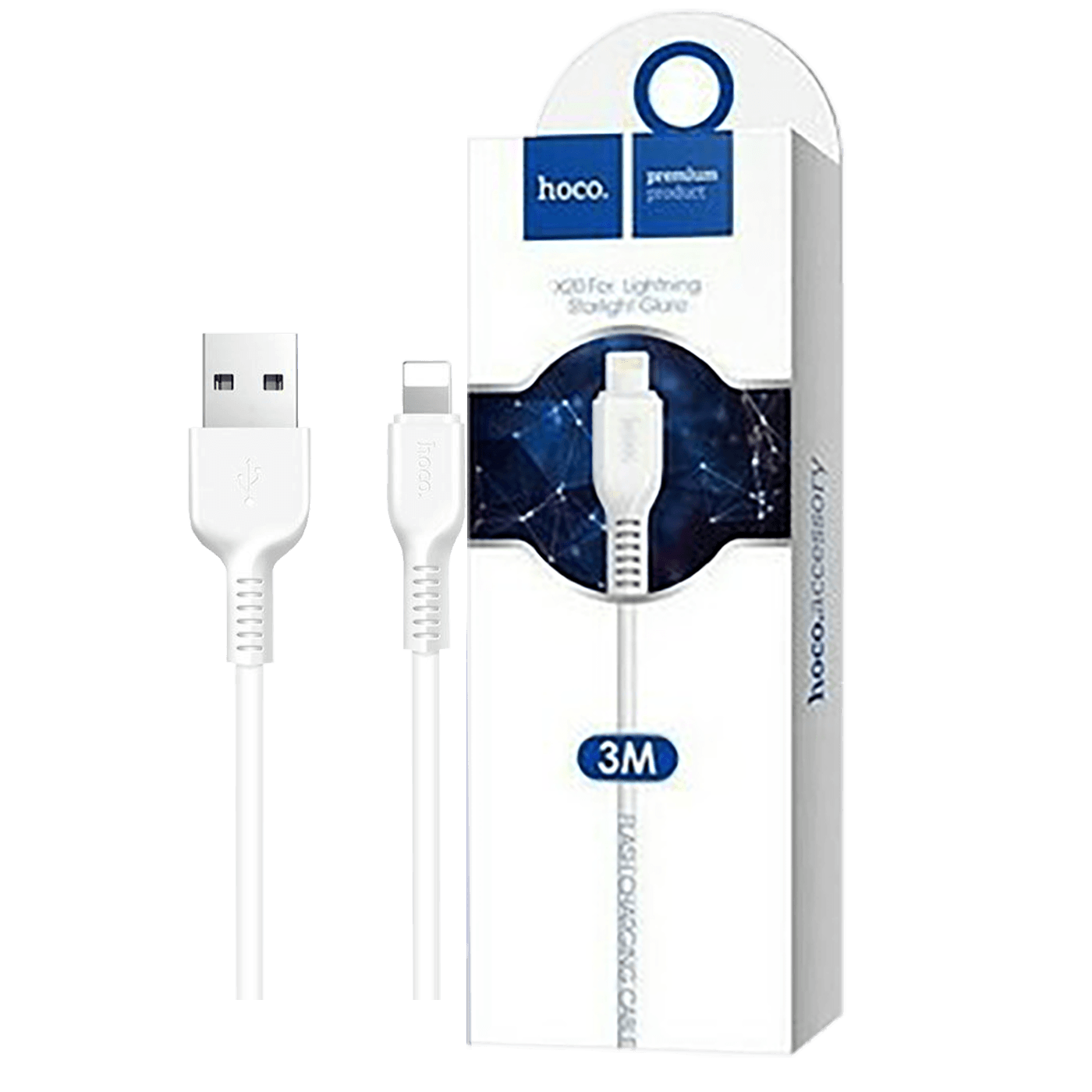 hoco. USB kabl za iPhone , Lightning kabl, dužina 3 met. - X20 Flash Lightning 3m