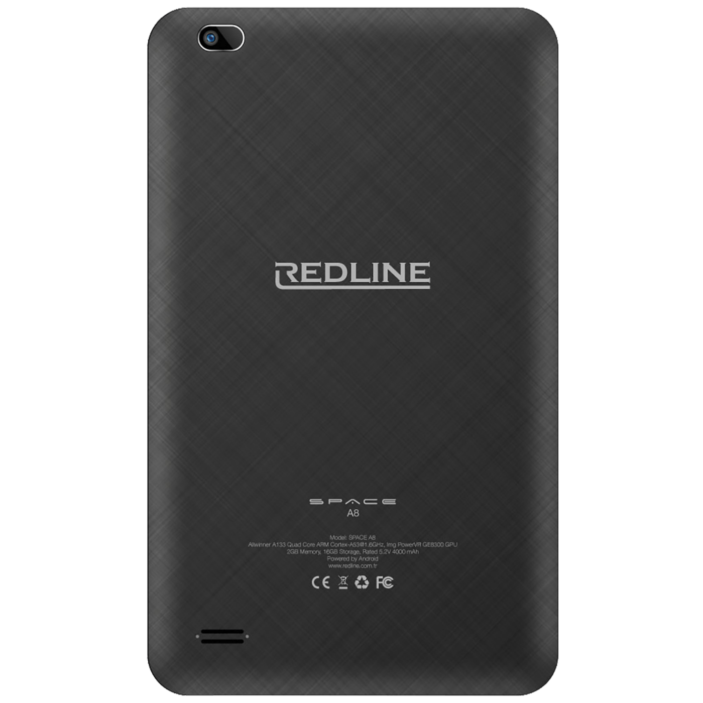 REDLINE Tablet 8", Quad Core 1.6 GHz, RAM 2GB, 16GB, 4000 mAh - Space A8