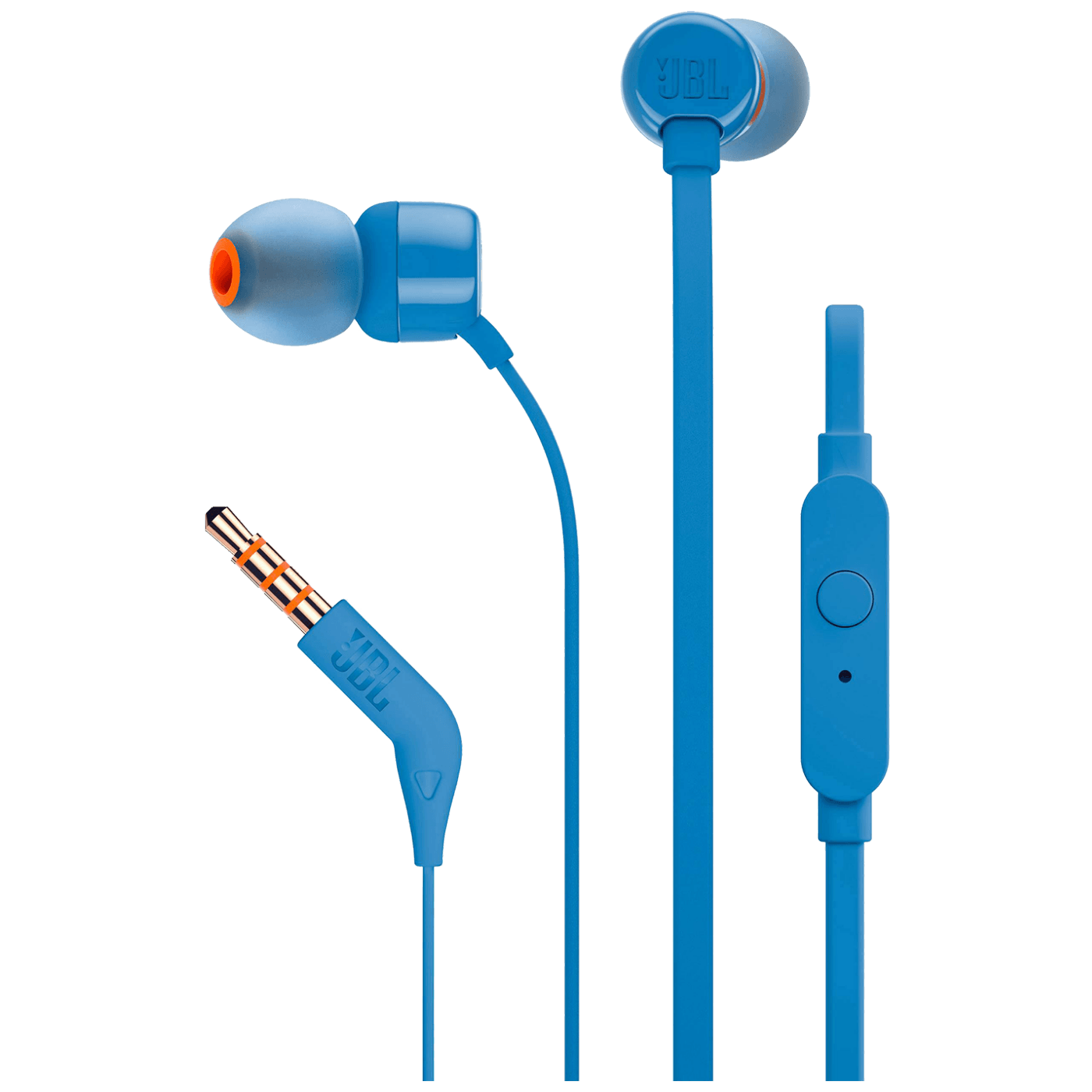 JBL Slušalice sa mikrofonom, 3.5 mm jack, plava - T110 Blue